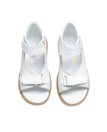 Босоніжки профілактичні для дівчинки Theo Leo білого кольору, Колір: білий, Розмір: 24, зображення 4