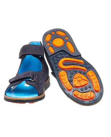 Босоніжки профілактичні  Theo Leo темно-синього кольору, Колір: т.синій, Розмір: 23, зображення 3