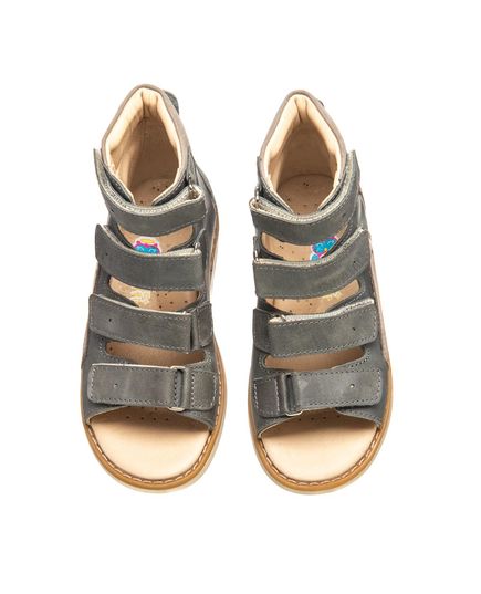 Сандалии ортопедические для мальчика Theo Leo серого цвета, Цвет: сірий, Размер: 30, изображение 2