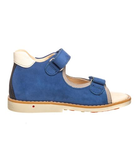 Босоножки профилактические Theo Leo темно-синего цвета, Цвет: т.синій/бежевий, Размер: 30, изображение 4