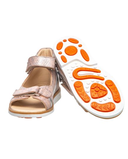 Босоножки профилактические для девочки Theo Leo песочного цвета, Цвет: пісочний, Размер: 23, изображение 3