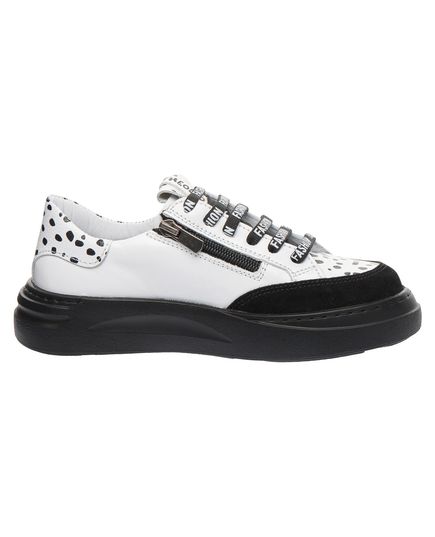 Кеди для дівчаток  Theo Leo біло-чорні, Колір: білий/прінт леопард, Розмір: 34, зображення 4