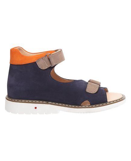 Босоножки для мальчиков Theo Leo синего цвета, Цвет: сірий/т.синій, Размер: 26, изображение 4