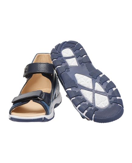 Босоніжки для хлопчиків Theo Leo синього кольору, Колір: синій, Розмір: 22, зображення 2