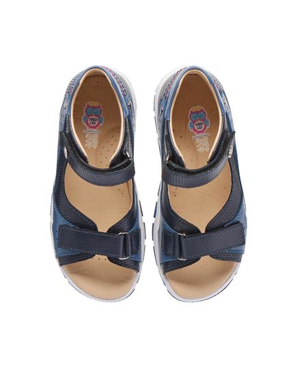 Босоніжки для хлопчиків Theo Leo синього кольору, Колір: синій, Розмір: 22, зображення 4