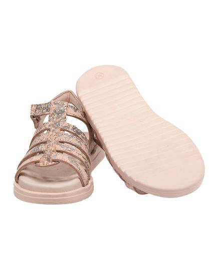 Босоніжки для дівчаток Theo Leo бежевого кольору, Колір: пудра/принт, Розмір: 38, зображення 3