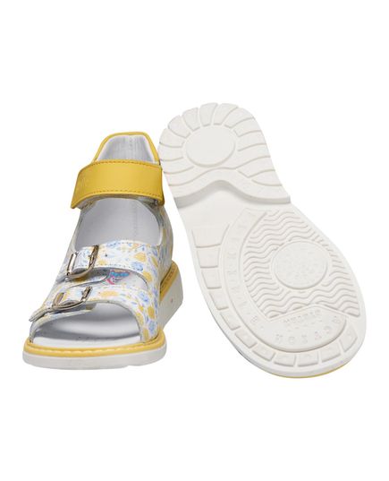 Босоніжки для дівчаток Theo Leo різнокольорові, Колір: білий/мікс/жовтий, Розмір: 29, зображення 2