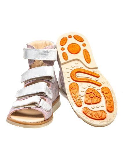 Ортопедические босоножки для девочек Theo Leo разноцветные, Цвет: різнокольоровий, Размер: 29, изображение 2