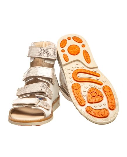 Ортопедические босоножки для девочек 0063, Цвет: молочний, Размер: 30, изображение 2