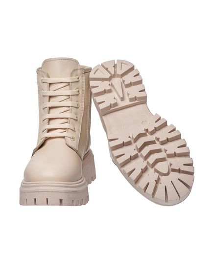 Сапоги для девочек Theo Leo бежевого цвета, Цвет: бежевий, Размер: 32, изображение 2