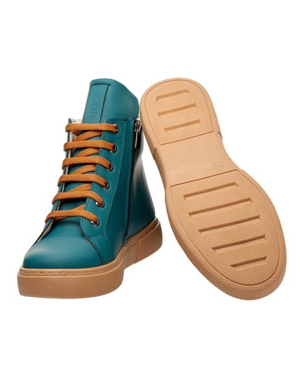 Черевики для дівчат Theo Leo зеленого кольору, Колір: зелений, Розмір: 38, зображення 4