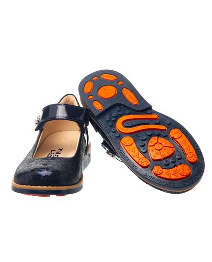 Туфлі для дівчаток Theo Leo синього кольору, Колір: синій/чорний, Розмір: 34, зображення 3