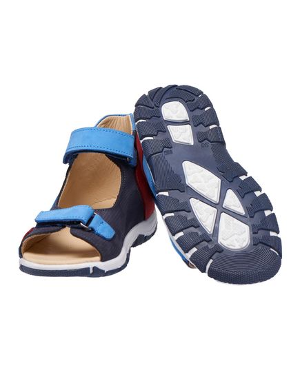 Босоножки для мальчиков Theo Leo синего цвета, Цвет: синій/червоний, Размер: 30, изображение 3
