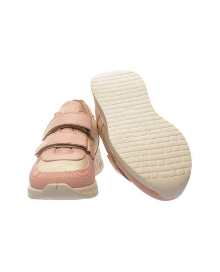 Кроссовки для девочек Theo Leo пудрового цвета, Цвет: золотий/пудра, Размер: 26, изображение 3