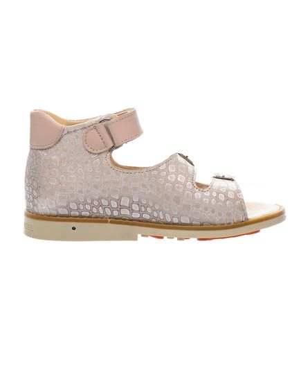 Босоніжки для дівчаток Theo Leo бежевого кольору, Колір: золотий/бежевий, Розмір: 35, зображення 4