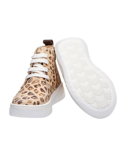 Черевики для дівчаток Theo Leo леопардові, Колір: золотий леопард, Розмір: 31, зображення 4