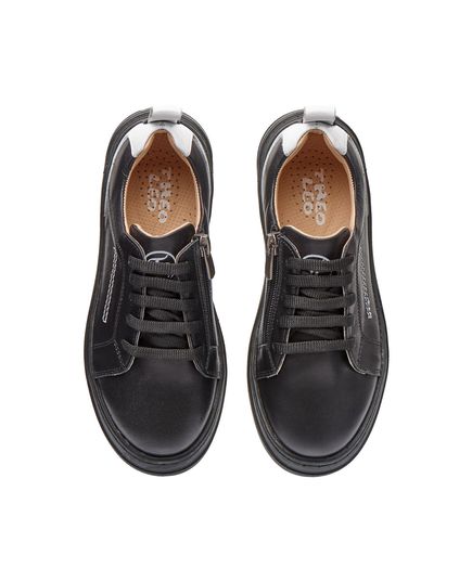 Кеди дитячі Theo Leo чорного кольору, Колір: чорний/білий, Розмір: 31, зображення 2