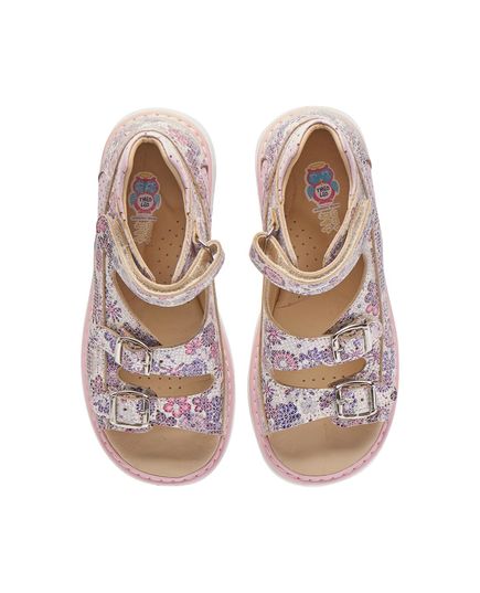 Босоніжки для дівчаток Theo Leo рожевого кольору, Колір: різнокольоровий/рожевий, Розмір: 27, зображення 3