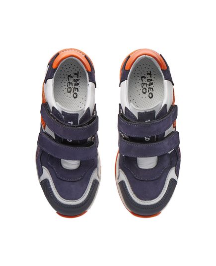 Кросівки Theo Leo мікс кольорів, Колір: т.синій/білий/помаранчевий, Розмір: 20, зображення 3