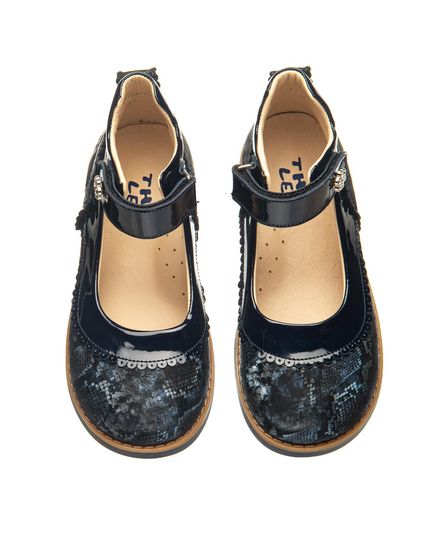 Туфлі для дівчаток Theo Leo синього кольору, Колір: синій, Розмір: 26, зображення 3