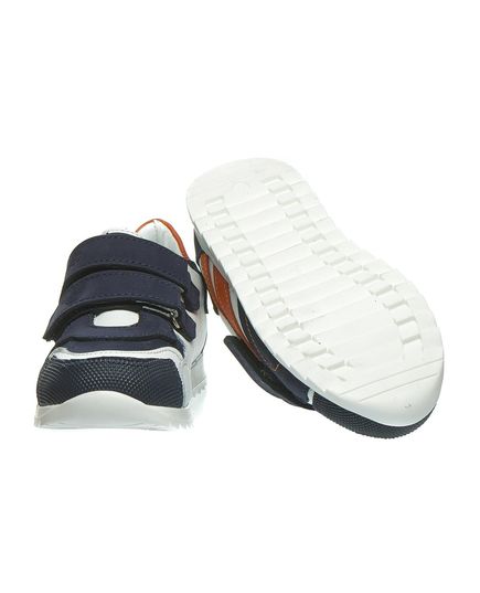 Кроссовки для мальчиков Theo Leo белого и синего цветов, Цвет: т.синій/помаранчевий/білий, Размер: 21, изображение 2