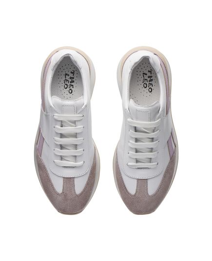 Кросівки для дівчаток Theo Leo білого і лілового кольору, Колір: білий/ліловий, Розмір: 36, зображення 3