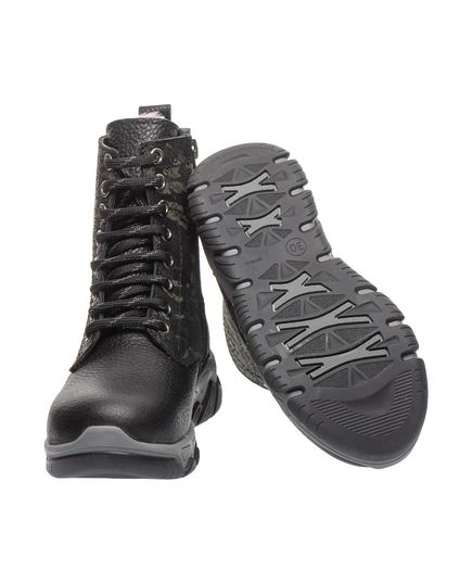 Зимние ботинки для девочек Theo Leo черного цвета, Цвет: чорний/хакі, Размер: 28, изображение 2