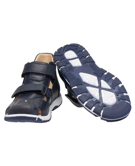 Босоніжки для хлопчиків Theo Leo темно-синього кольору, Колір: т.синій, Розмір: 28, зображення 2