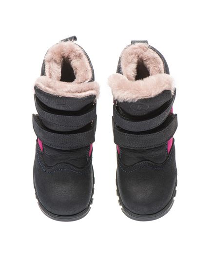 Зимові черевики для дівчаток 601423, Колір: т.синій/рожевий, Розмір: 36, зображення 4