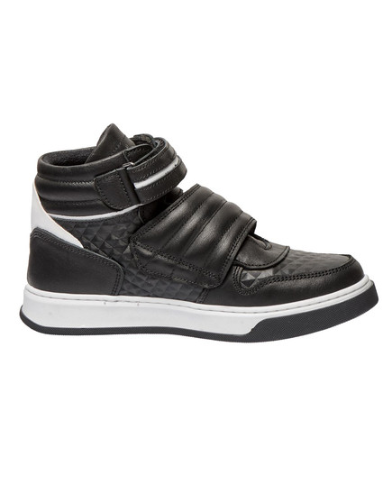 Детские демисезонные ботинки Theo Leo черного цвета, Цвет: чорний/білий, Размер: 39, изображение 4