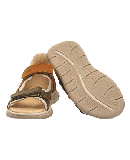 Босоножки для мальчиков Theo Leo бежевого и хаки цветов (LEO-3324 BL), Цвет: хакі/бежевий, Размер: 31, изображение 4