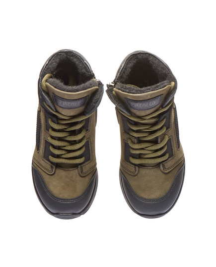 Зимові черевики для хлопчиків Theo Leo хакі кольору, Колір: хакі, Розмір: 37, зображення 3
