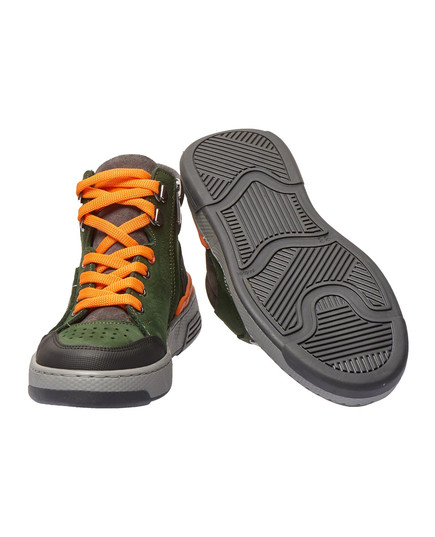 Детские демисезонные ботинки Theo Leo зеленого цвета, Цвет: хакі, Размер: 32, изображение 4