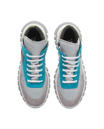 Детские демисезонные ботинки Theo Leo  (LEO-3317 SA), Цвет: сірий/блакитний, Размер: 38, изображение 3