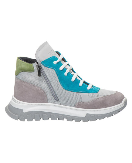 Детские демисезонные ботинки Theo Leo  (LEO-3317 SA), Цвет: сірий/блакитний, Размер: 38, изображение 2