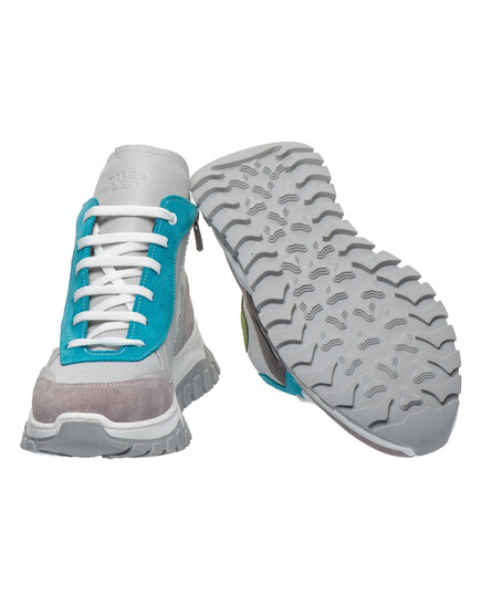 Детские демисезонные ботинки Theo Leo  (LEO-3317 SA), Цвет: сірий/блакитний, Размер: 38, изображение 4