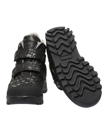 Зимние ботинки для девочек Theo Leo черного цвета (LEO-2308), Цвет: чорний/сріблястий, Размер: 23, изображение 4