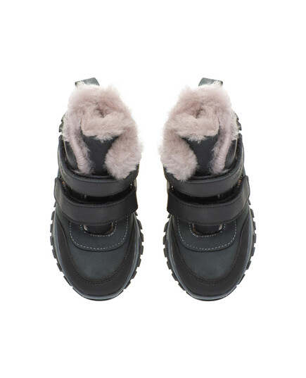 Зимние ботинки для мальчиков Theo Leo графитового цвета (LEO-3307KR), Цвет: графітовий, Размер: 28, изображение 3