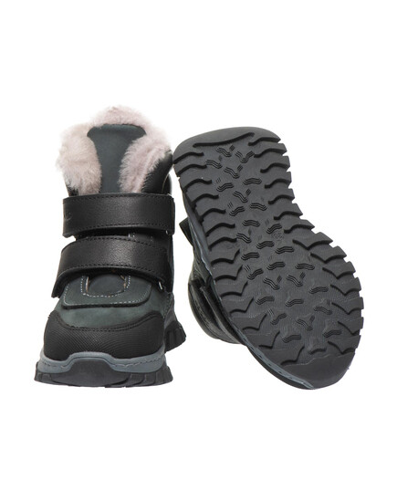 Зимние ботинки для мальчиков Theo Leo графитового цвета (LEO-3307KR), Цвет: графітовий, Размер: 28, изображение 4