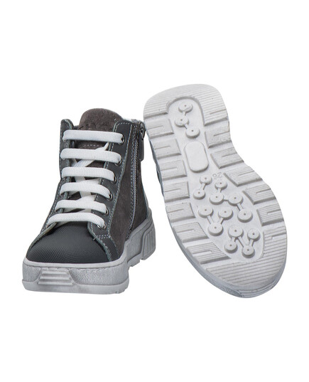 Ботинки для мальчиков Theo Leo серого цвета (LEO-3451 SA), Цвет: графітовий, Размер: 26, изображение 4