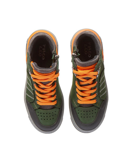 Детские демисезонные ботинки Theo Leo зеленого цвета, Цвет: хакі, Размер: 32, изображение 3