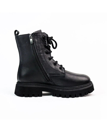 Зимові дитячі черевики Theo Leo чорного кольору, Колір: чорний, Розмір: 34, зображення 4