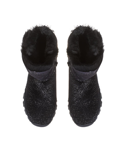 Зимові чоботи для дівчаток Theo Leo чорного кольору, Колір: чорний блискучий, Розмір: 35, зображення 3