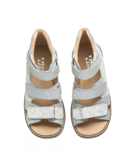 Босоніжки для дівчаток Theo Leo м'ятного кольору, Колір: м'ятний, Розмір: 28, зображення 4