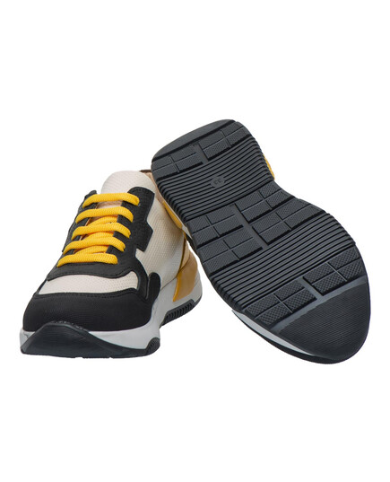 Кроссовки детские Theo Leo желто-черного цвета  (LEO-3464), Цвет: бежевий/чорний/жовтий, Размер: 31, изображение 4