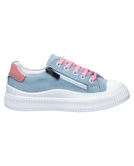 Кеды Theo Leo голубого цвета (LEO-3425), Цвет: блакитний/кольоровий декор, Размер: 31, изображение 5