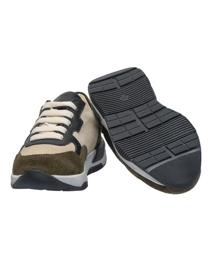 Кросівки дитячі Theo Leo у поєднанні хакі, бежевого та чорного кольорів  (LEO-3464), Колір: чорний/бежевий/хакі, Розмір: 28, зображення 4