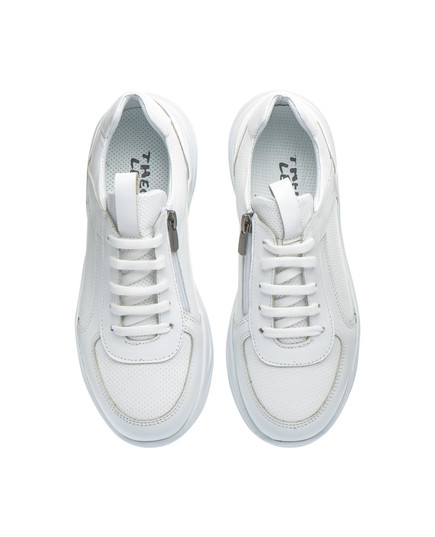 Кросівки для дівчаток Theo Leo білого кольору (LEO-2539 WH/1), Колір: білий, Розмір: 31, зображення 3