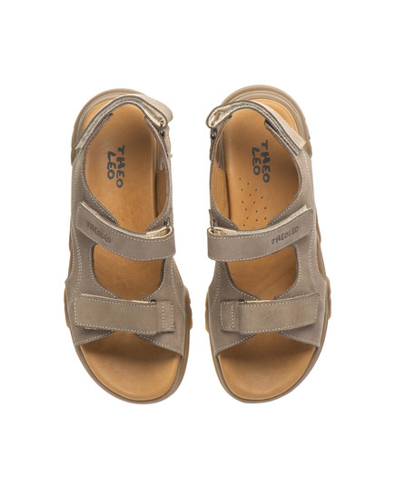 Сандалии для мальчиков Theo Leo серого цвета (LEO-3141 GR), Цвет: сірий, Размер: 37, изображение 3