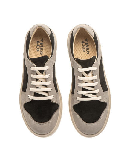 Кеди Theo Leo чорного та сірого кольорів (LEO-3311 BL-GR), Колір: чорний/сірий, Розмір: 34, зображення 4